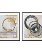Two Harmonious Circles Framed Print Set - The Farthing