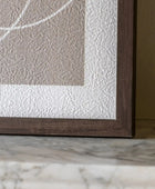 Two Neutral Circles Framed Print Set - The Farthing