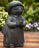 Verdigris Finish Mrs Hedgehog Garden Ornament - The Farthing