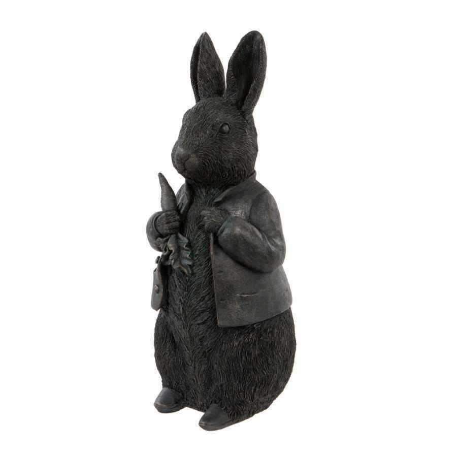 Verdigris Finish Rabbit Garden Ornament - The Farthing