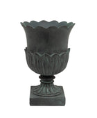 Verdigris Vintage Urn Plant Pot - The Farthing