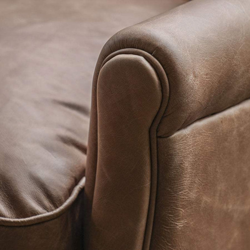 Vintage Brown Manor Leather Armchair