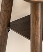 Visby Dark Stained Oak Console Table - The Farthing