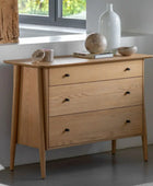 Visby Oak 3 Drawer Chest of Drawers - The Farthing
