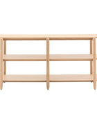 Visby Oak Open Display Wide Shelving Unit - The Farthing