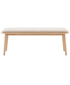 Visby Oak Padded Bench - The Farthing