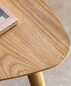 Visby Oak Triangular Side Table - The Farthing