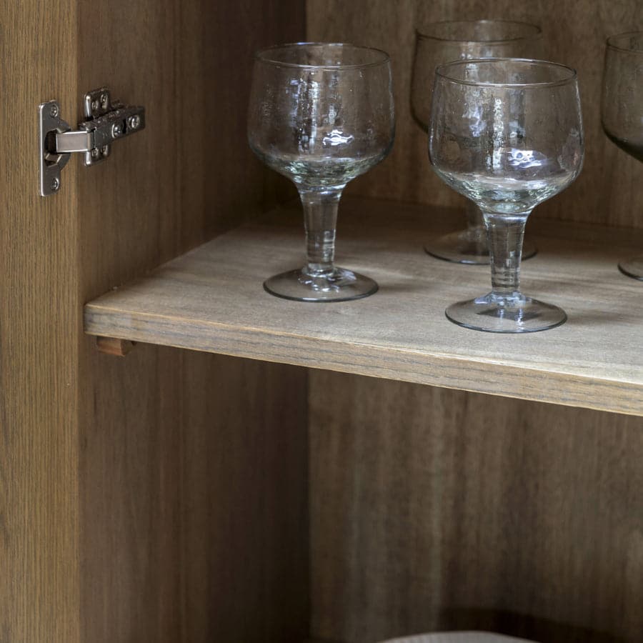 Weathered Oak Panel Cocktail Drinks Cabinet - The Farthing