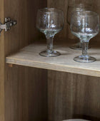 Weathered Oak Panel Cocktail Drinks Cabinet - The Farthing