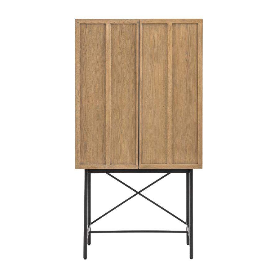 Weathered Oak Panel Cocktail Drinks Cabinet - The Farthing