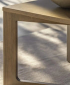 Weathered Oak Panel Rectangular Coffee Table - The Farthing