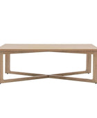 Weathered Oak Panel Rectangular Coffee Table - The Farthing