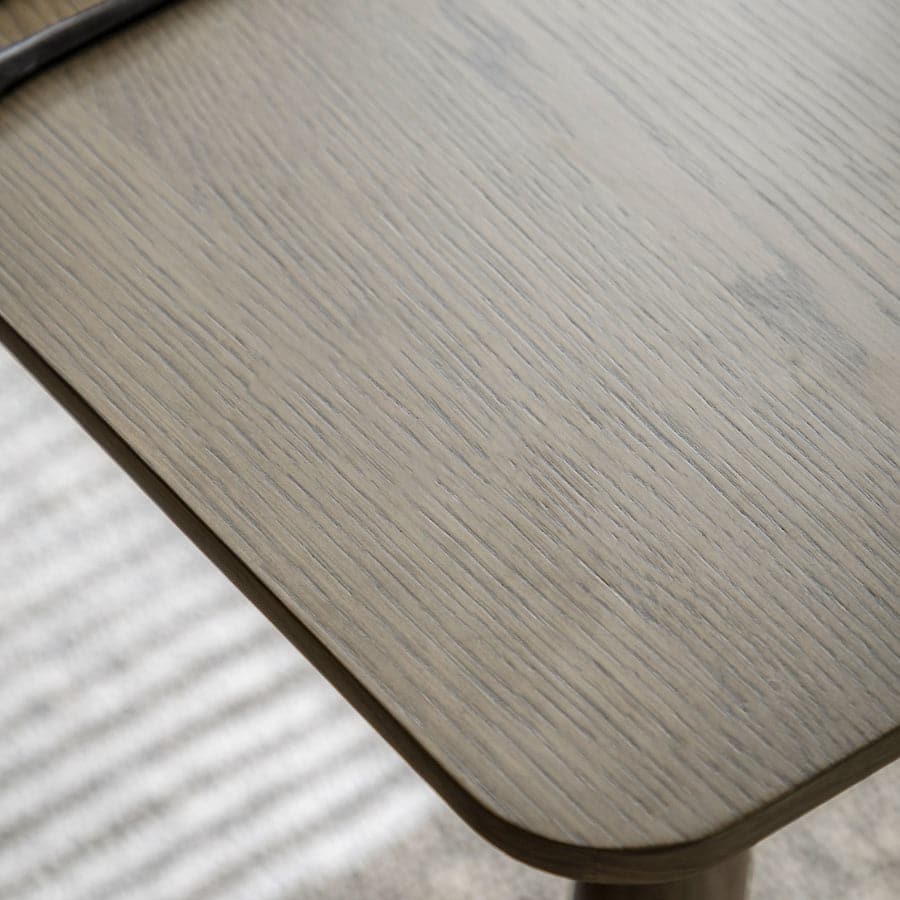 Weathered Oak Panel Rectangular Dining Table - The Farthing