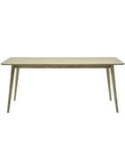 Weathered Oak Panel Rectangular Dining Table - The Farthing