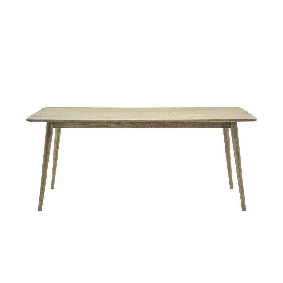 Weathered Oak Panel Rectangular Dining Table - The Farthing