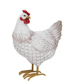 White Decorative Hen Figure Ornament - The Farthing