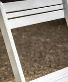 White Foldaway 4 Seater Garden Dining Set - The Farthing