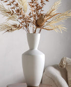 White Modern Urn Shaped Vase - The Farthing