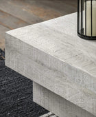 Whitewash Chunky Rustic Mango Wood Coffee Table - The Farthing