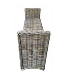 Wide Rectangular Rattan Storage Bench - The Farthing