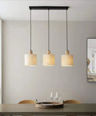 Wood and Shade 3 Pendant Light - The Farthing