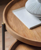 Wood Topped Tri Legged Table Set - The Farthing