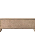 Wooden Parquet Style Storage Hallway Bench - The Farthing