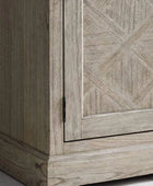 Wooden Parquet Styled 2 Door 3 Drawer Sideboard - The Farthing