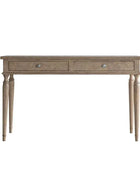 Wooden Parquet Styled 2 Drawer Desk - The Farthing