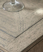 Wooden Parquet Styled 2 Drawer Dressing Table - The Farthing