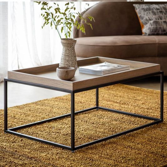 Wooden Tray Topped Mid-Century inspired Coffee Table - The Farthing