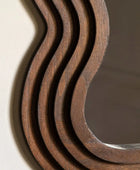 Wooden Wavy Edge Wall Mirror - The Farthing