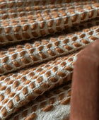 Woven Rust Toned Throw - The Farthing