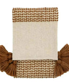 Woven Rust Toned Throw - The Farthing