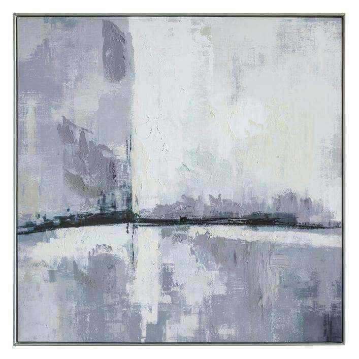 Abstract Skyline Framed Canvas - The Farthing