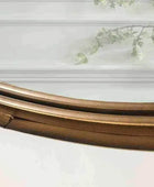 Aged Bronze Round Metal Mirror - The Farthing