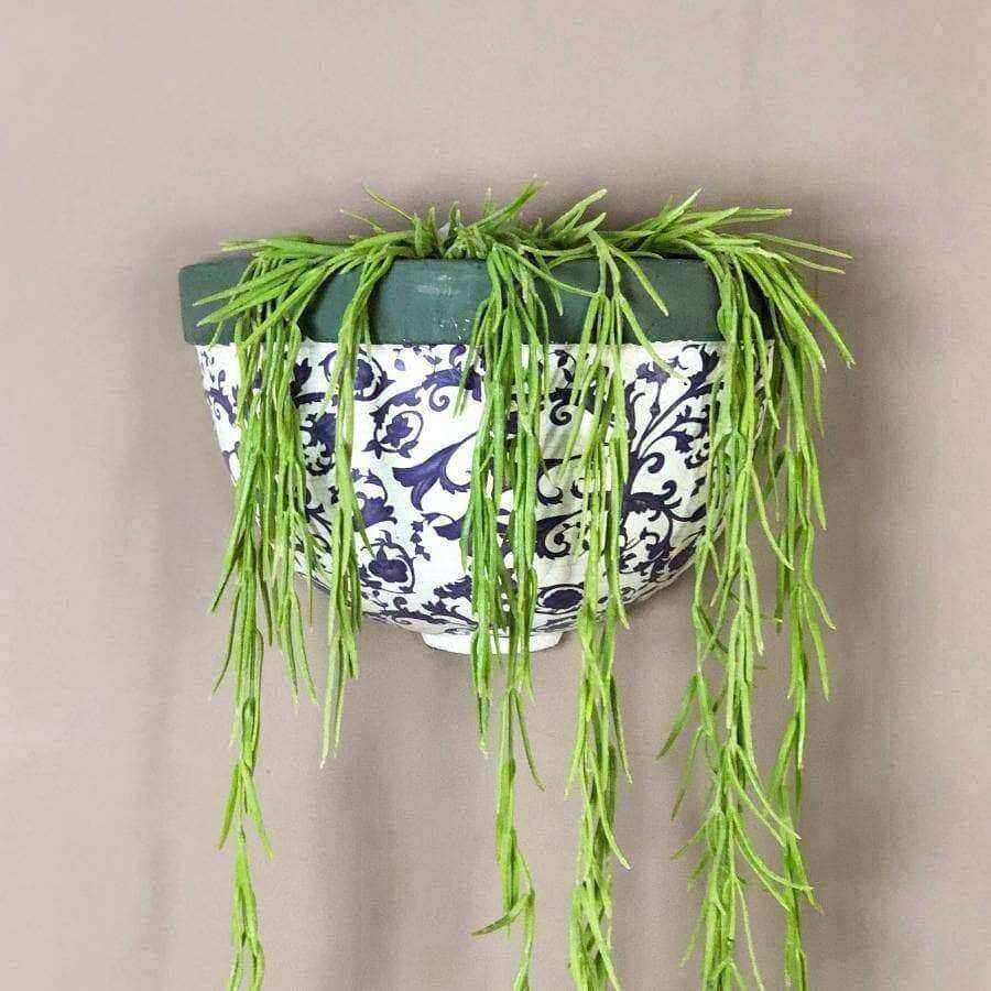 Aged Ceramic Wall Planter - The Farthing