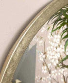 Antique Silver Round Wall Mirror - The Farthing