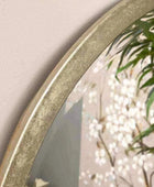 Antique Silver Round Wall Mirror - The Farthing