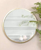 Antique Silver Round Wall Mirror - The Farthing