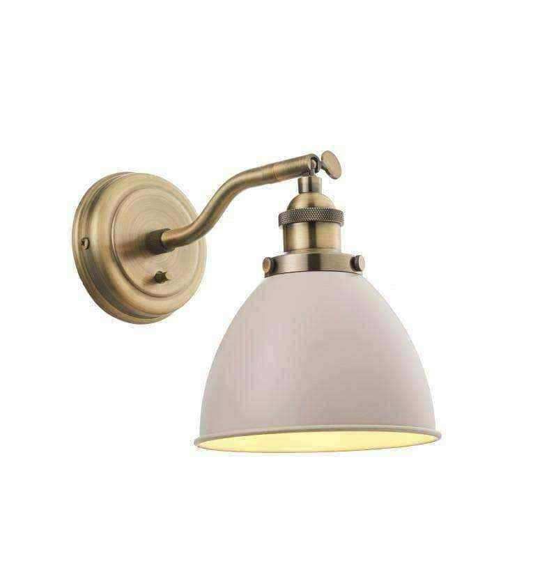 Antiqued Brass Cogdon Wall Light - The Farthing