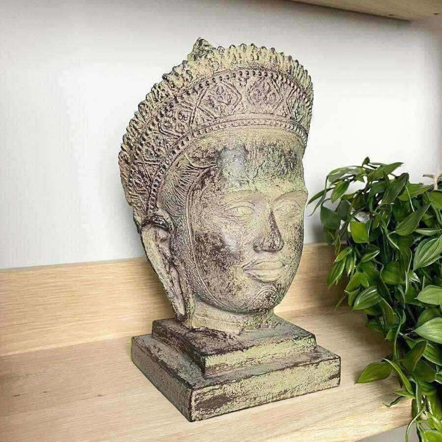 Antiqued Buddha Head - The Farthing