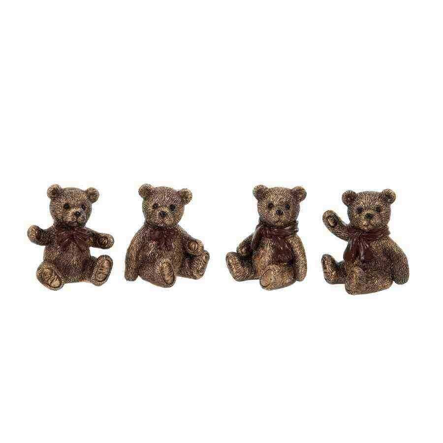 Antiqued Gold Bear Ornaments - The Farthing