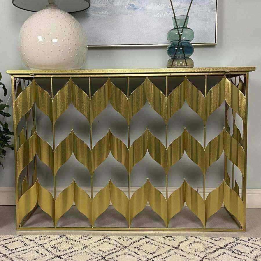 Antiqued Gold Chevron - The Farthing