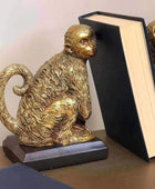 Antiqued Gold Sitting Monkey - The Farthing