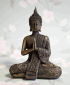 Antiqued Meditating Buddha Ornament - The Farthing