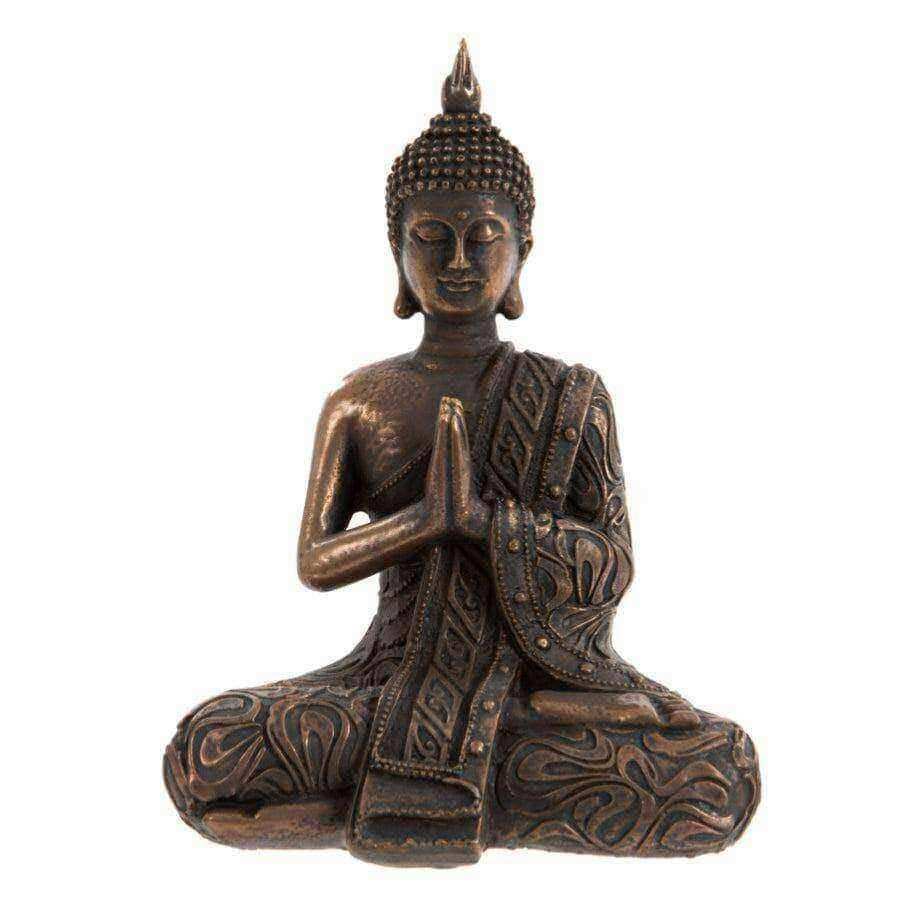 Antiqued Meditating Buddha Ornament - The Farthing