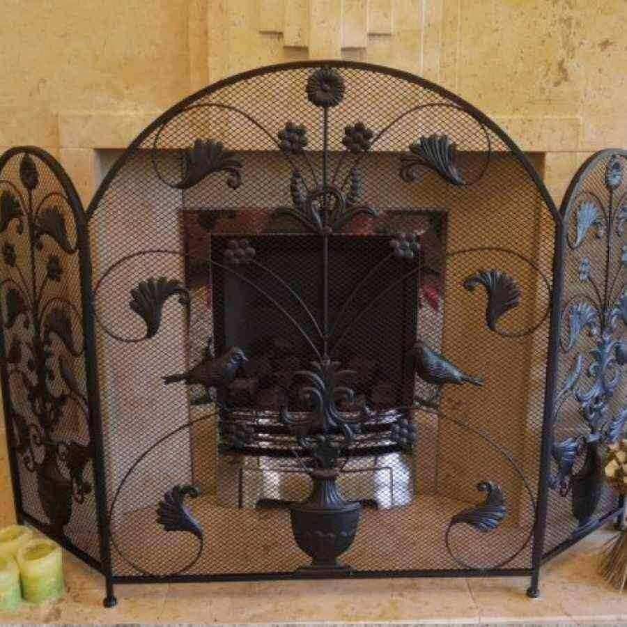 Arched Top Folding Fire Screen Surround - The Farthing