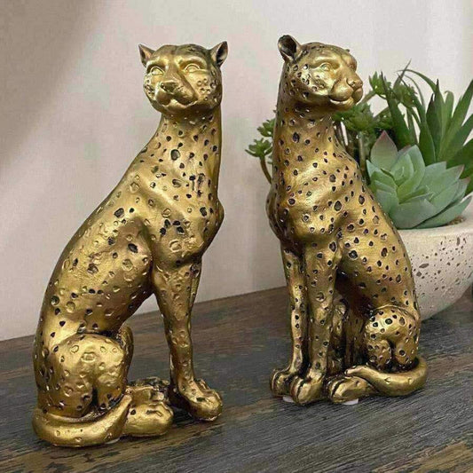 Art Deco Inspired Cheetah Ornament Set - The Farthing