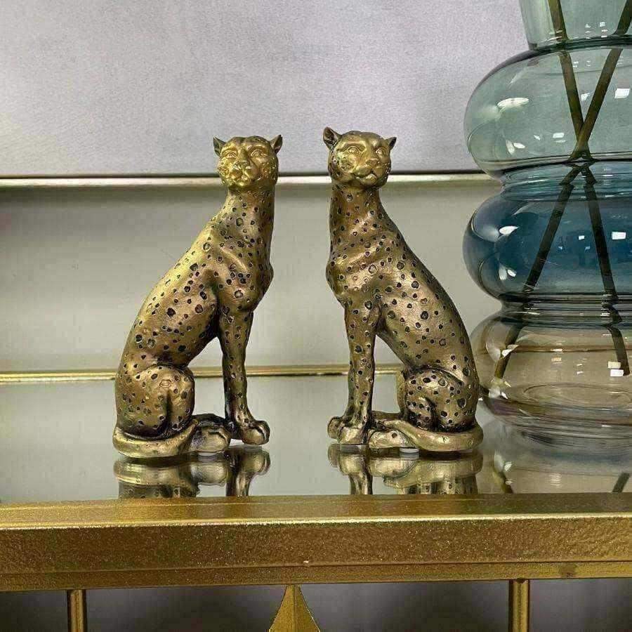 Art Deco Inspired Cheetah Ornament Set